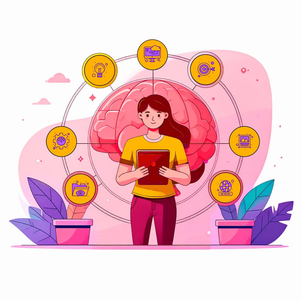 Illustration image of girl