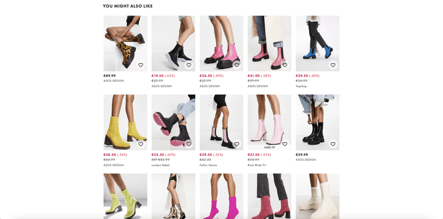 Personalization and customization illustrated through Asos