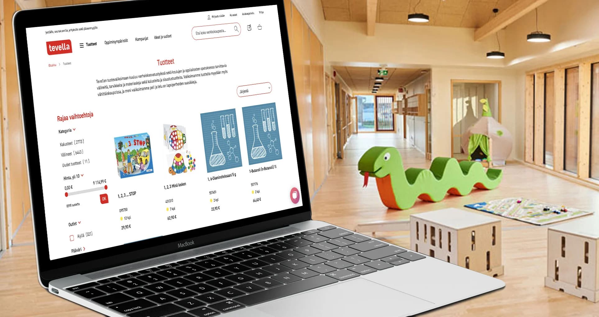 tevella site on macbook