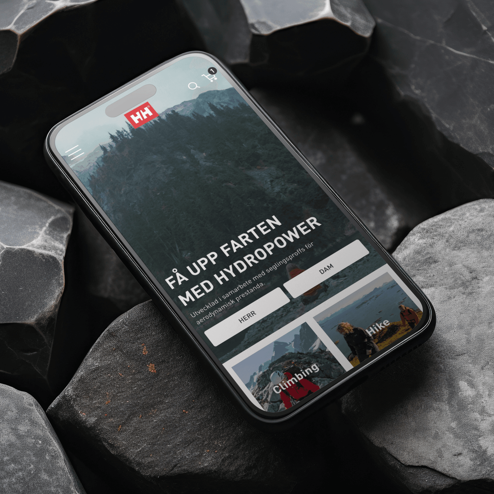 HH phone image, rock