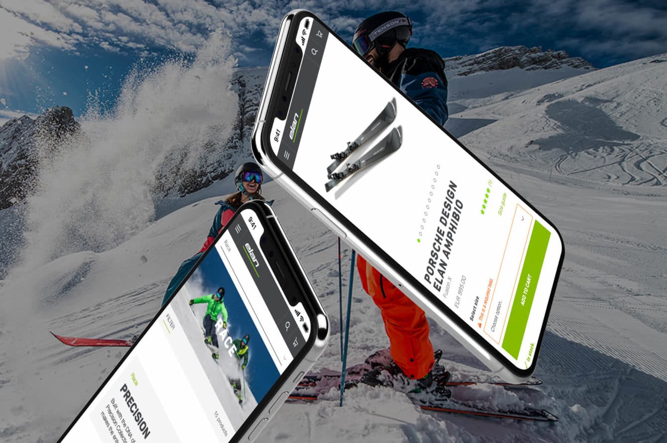 elan skis site on iphone