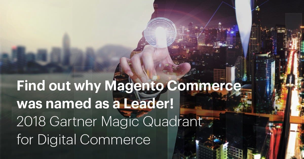Magento Leader Gartner 2018 MQ - Featured Image