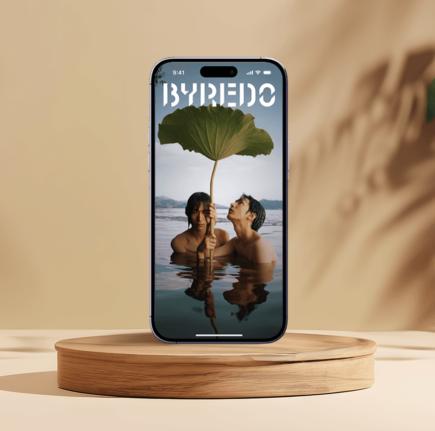 Byredo left wooden stand image