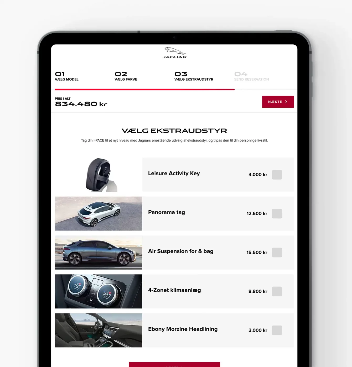 Jaguar Site on the ipad
