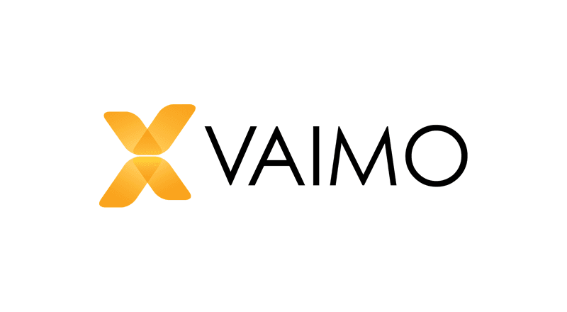 Vaimo logo on white with margin