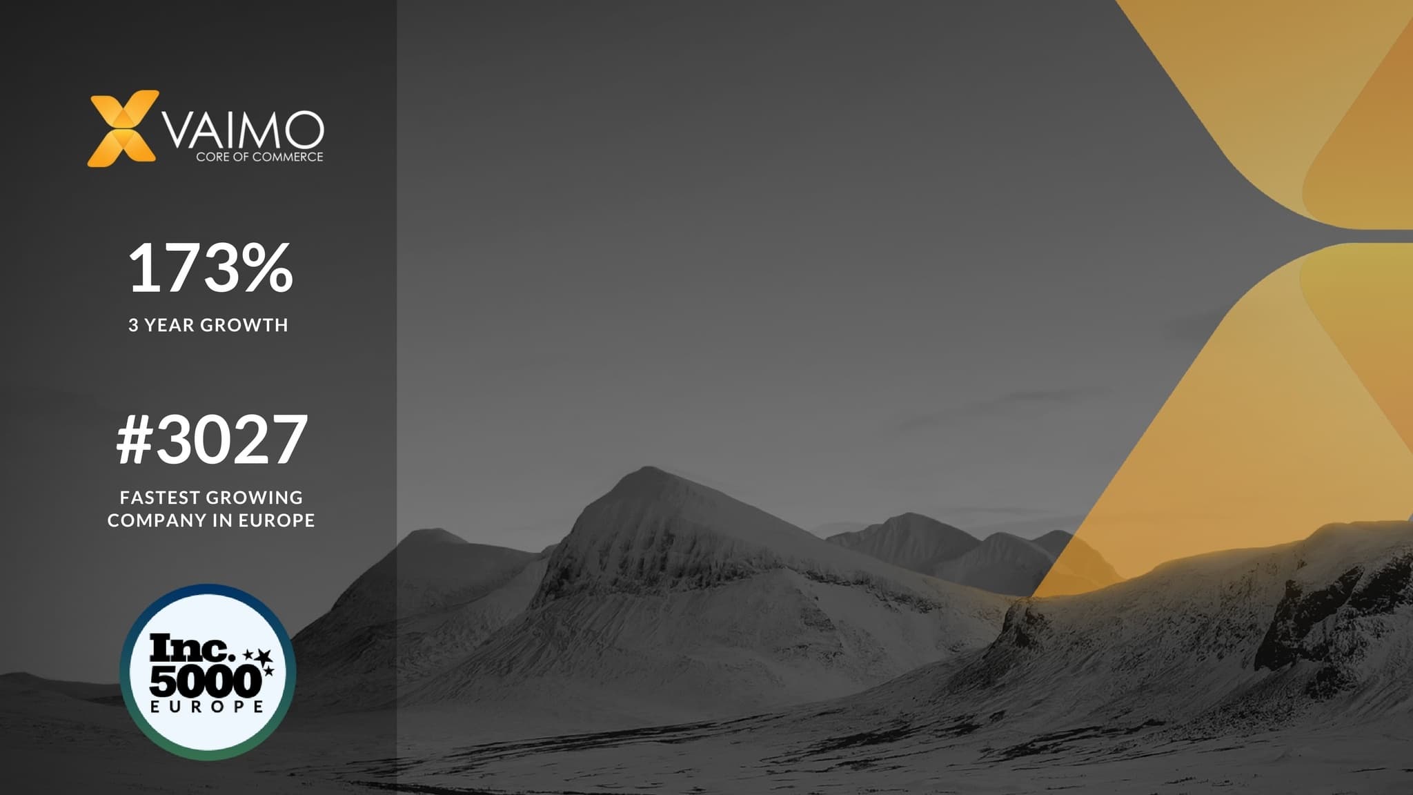 Vaimo Makes Inc 5000 List of Europes Fastest Growing Private Companies - Featured Image