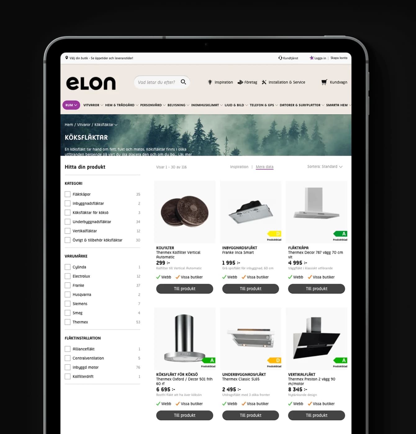 elon site on the ipad