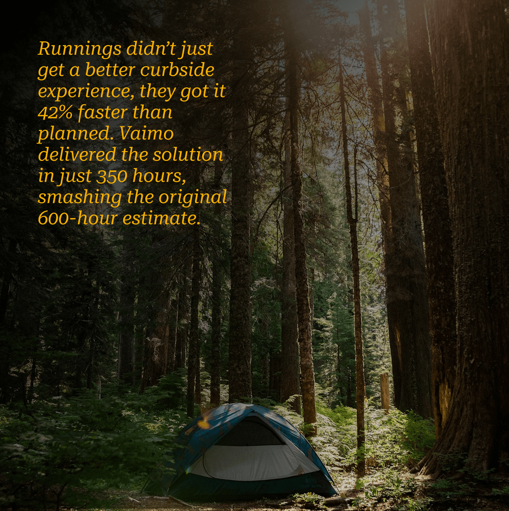 Runnings camping image