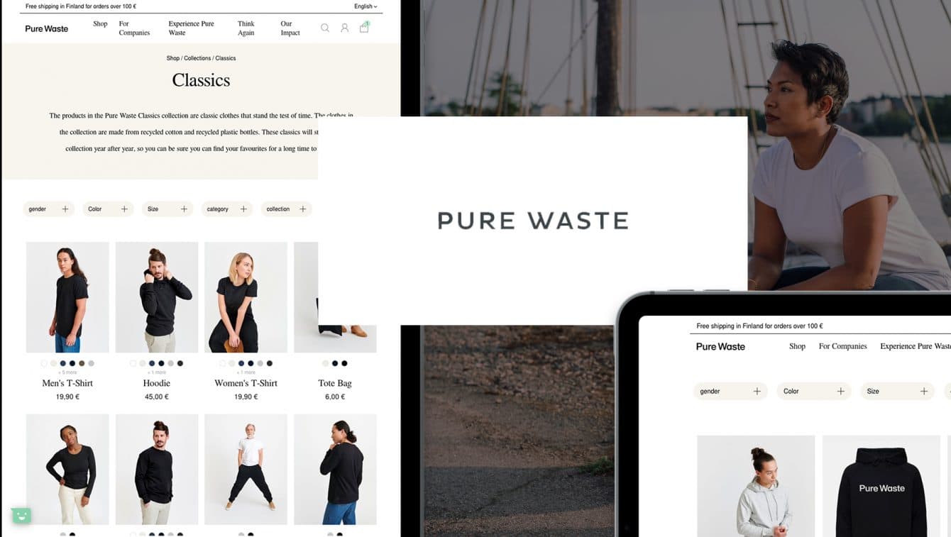 Pure Waste Mockups