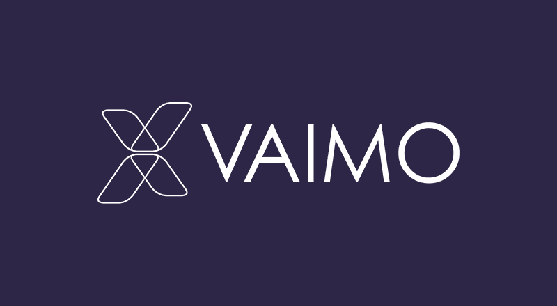 Vaimo Outline Mono Logo White