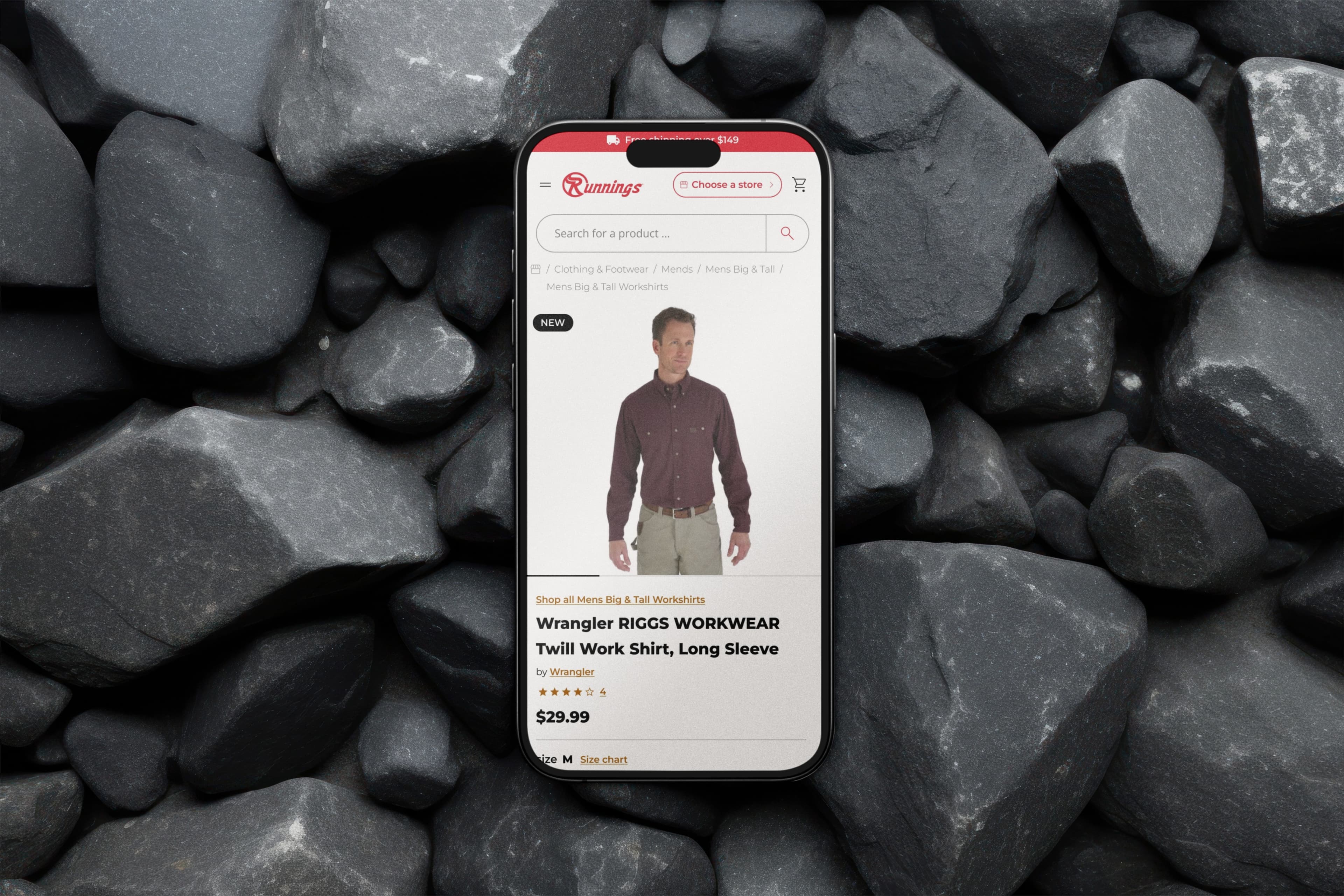 Runnings reveal image right