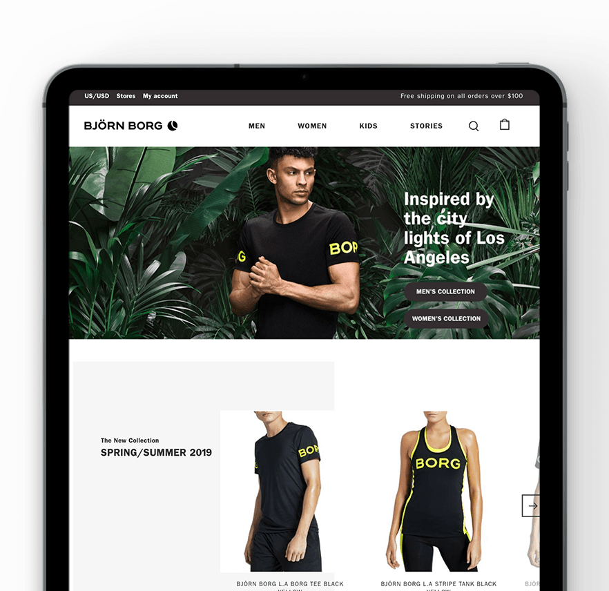 Vaimo & Bjorn Borg eCommerce site