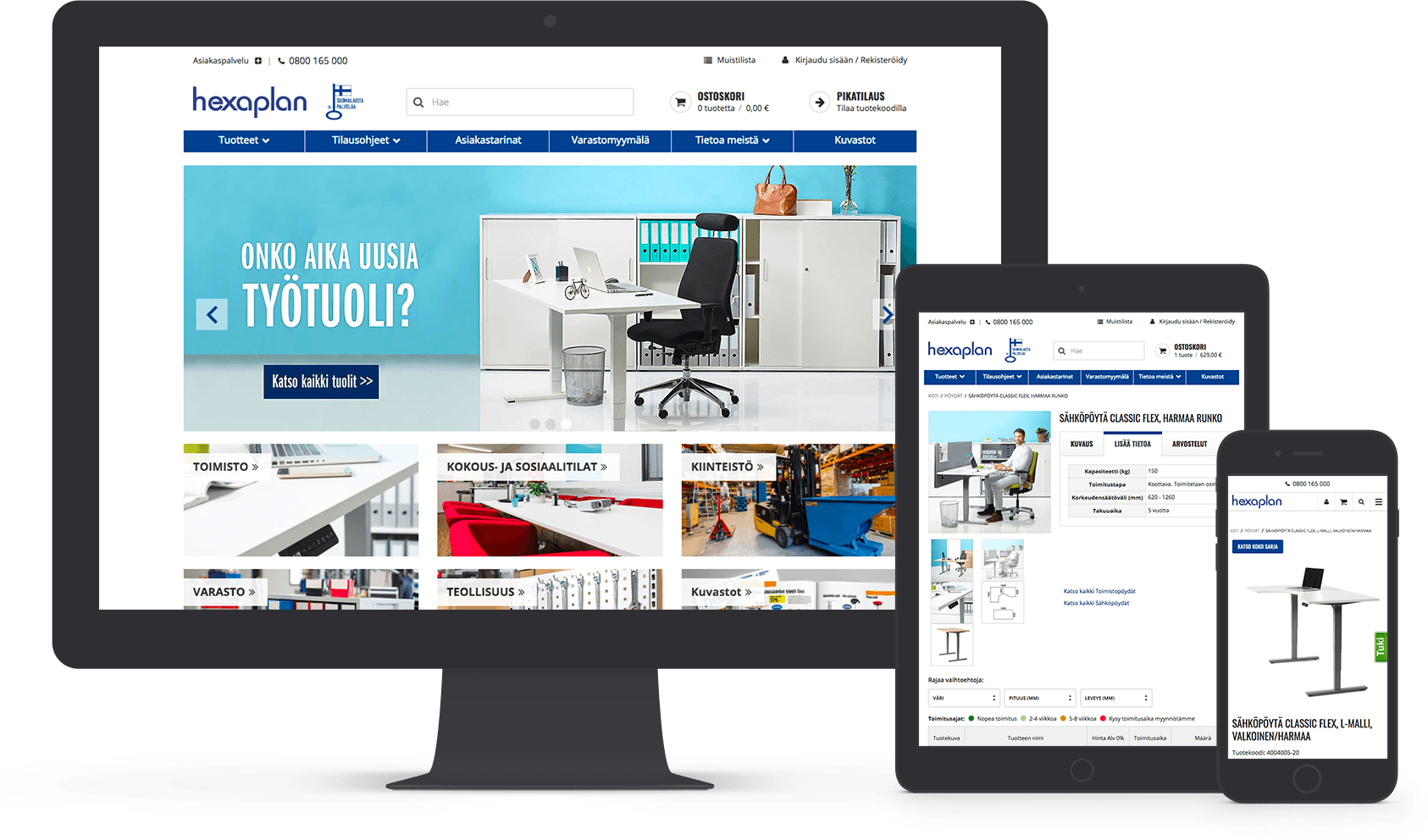 Hexaplan eCommerce site