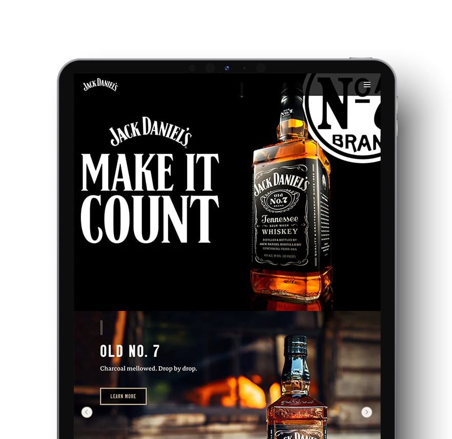 Vaimo & Jack Daniels Magento e-commerce site