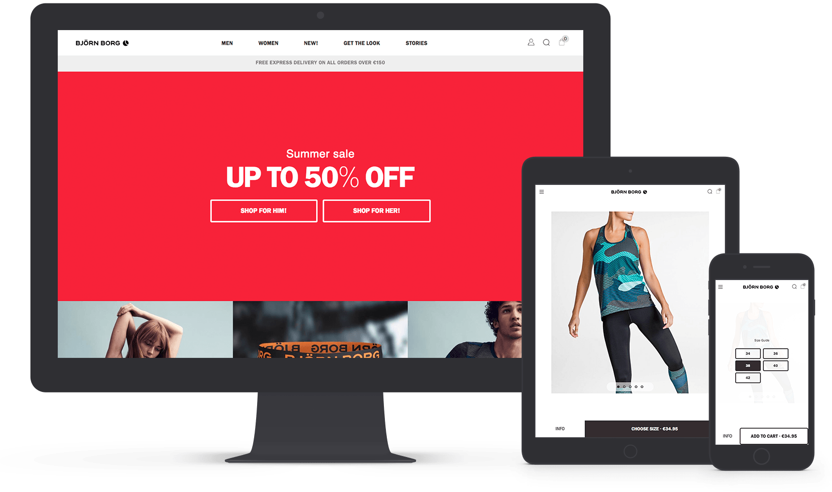 Vaimo & Bjorn Borg eCommerce site