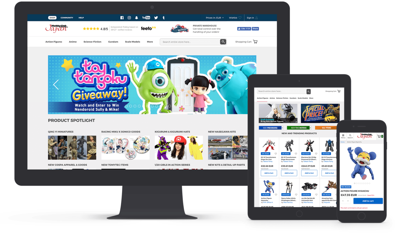 Vaimo & HobbyLink Japan New eCommerce Site