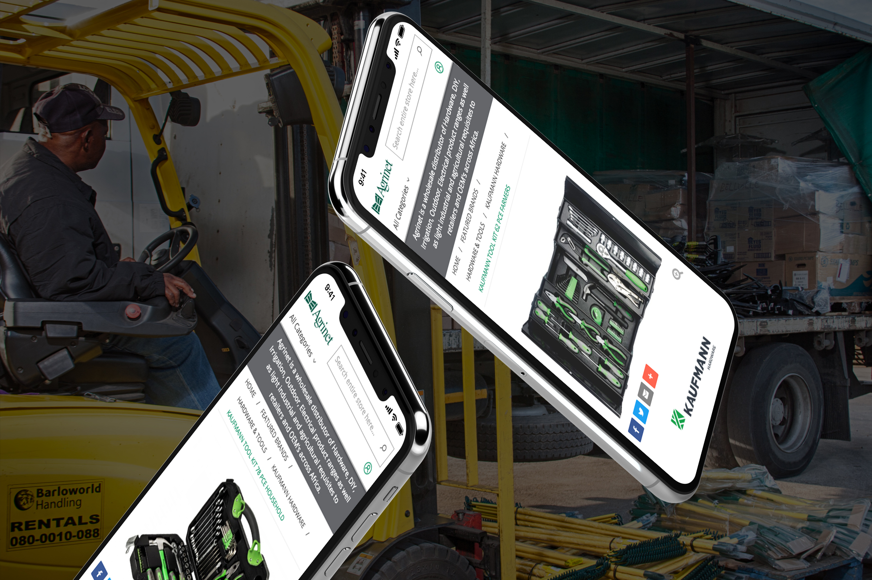 Agrinet B2B ecommerce website by Vaimo