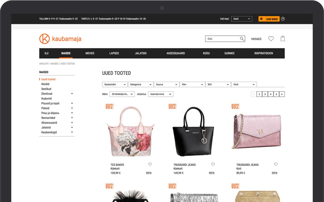 Kaubamaja & Vaimo Magento site