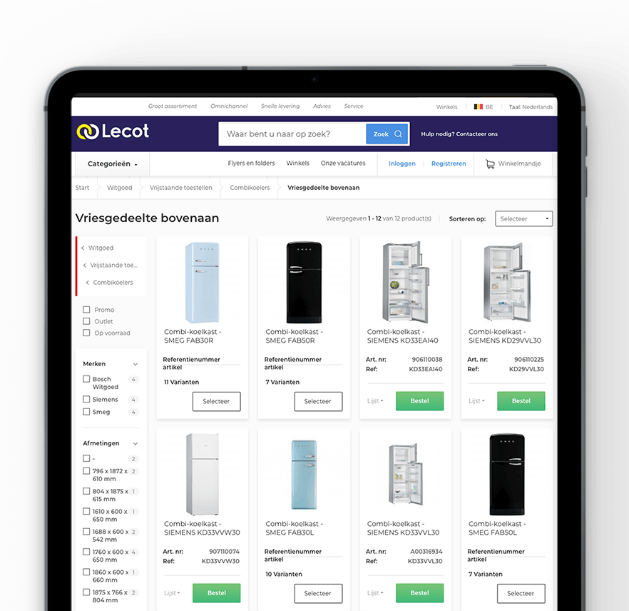 Lecot & Vaimo eCommerce site