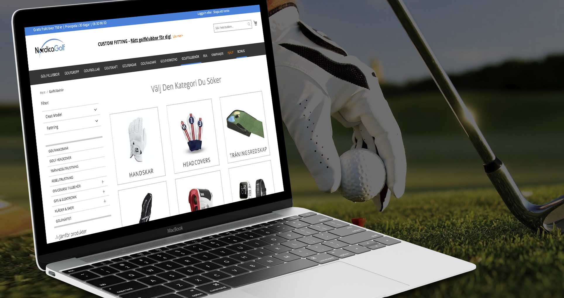 NordicaGolf Magento 2 Implementation by Vaimo and Klarna Smooth Checkout