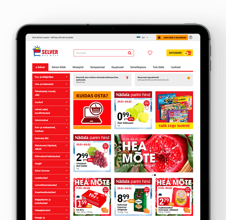 Vaimo & Selver Grocery eCommerce site Magento