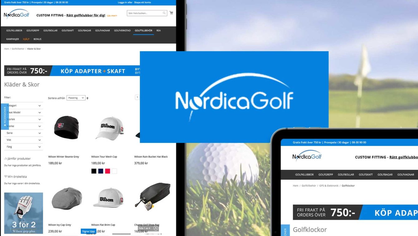 NordicaGolf Magento 2 Implementation by Vaimo and Klarna Smooth Checkout