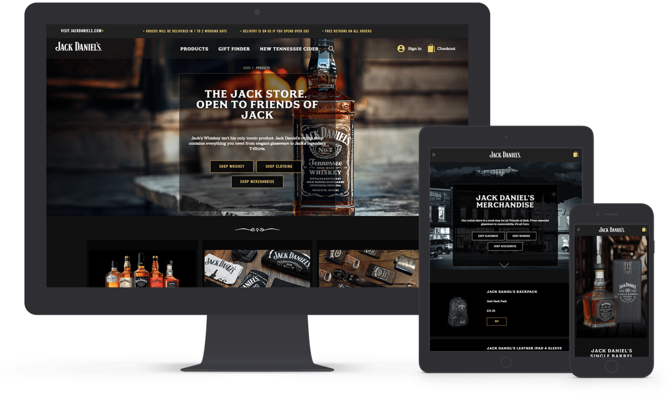 Vaimo & Jack Daniels Magento eCommerce site