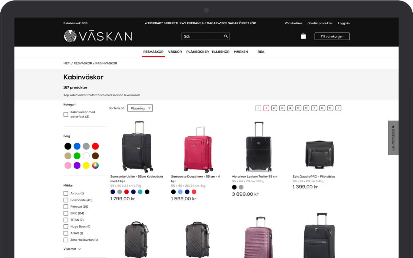 Väskan & Vaimo eCommerce Magento Development Site