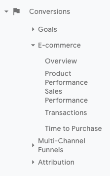 e-commerce drop down menu