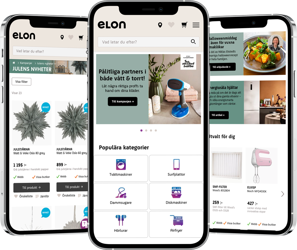 Elon.se - E-handelslösningen av Vaimo