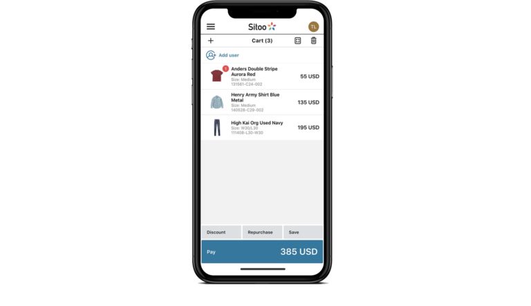 sitoo pos entry mobile