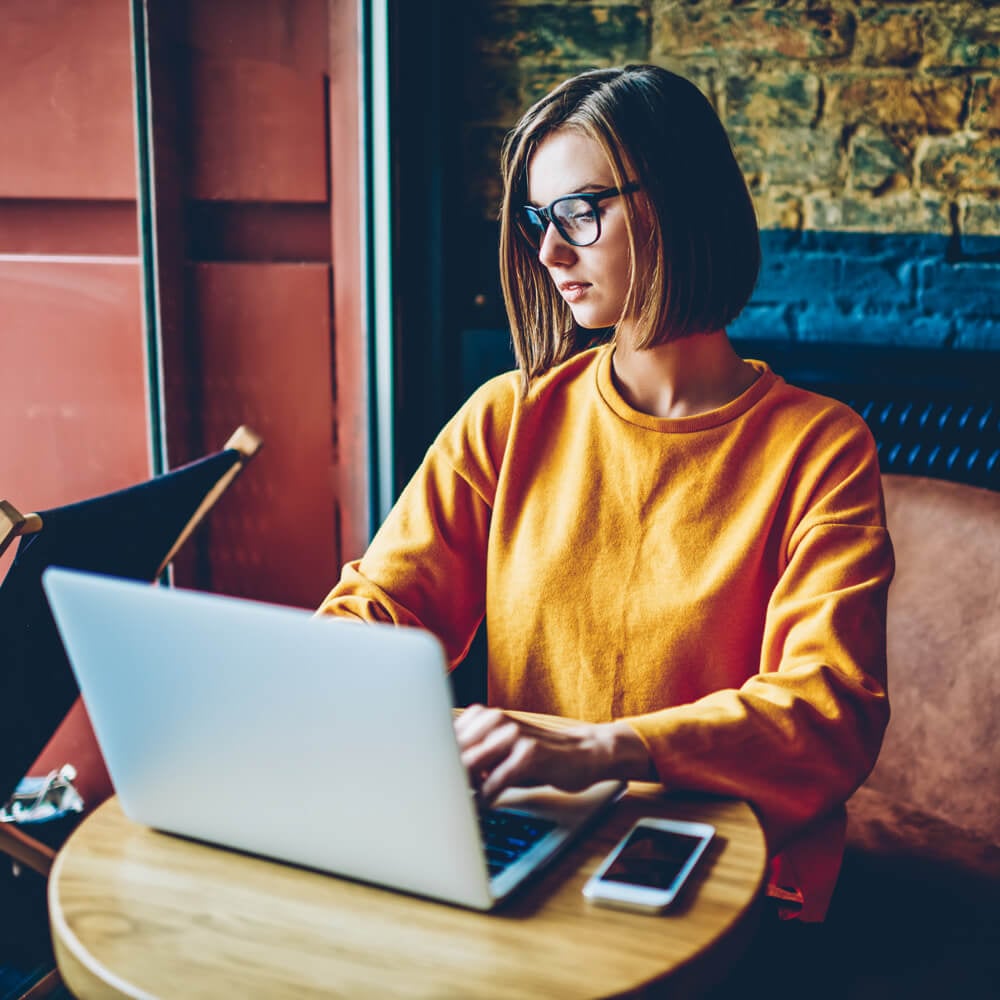 Managed Services Woman with Laptop