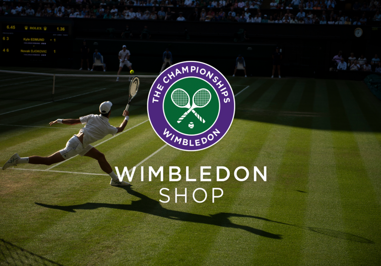 wimbledon logo on image of people playing tennis