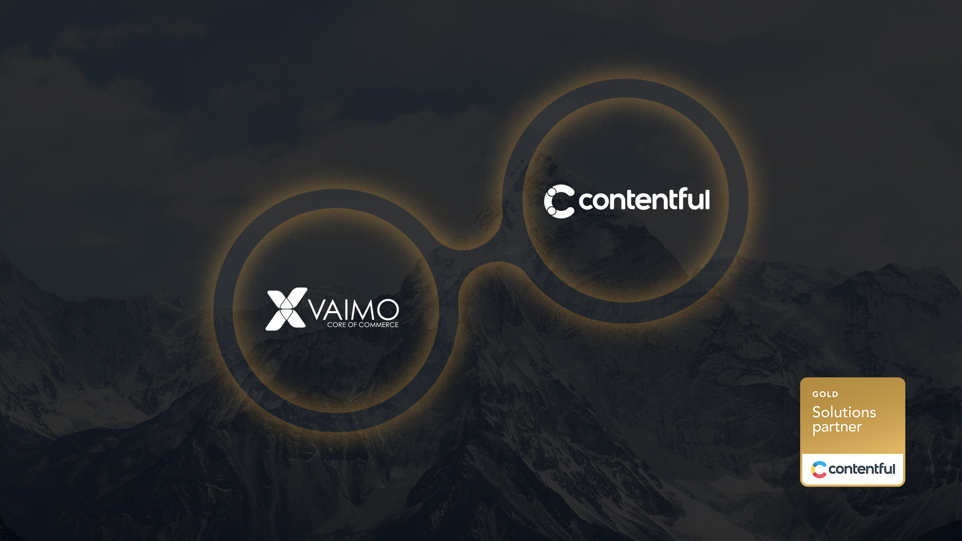 Image illustrating the partnership between Vaimo and Contentful.