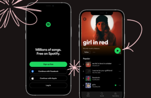 Dark mode showcased through spotify page