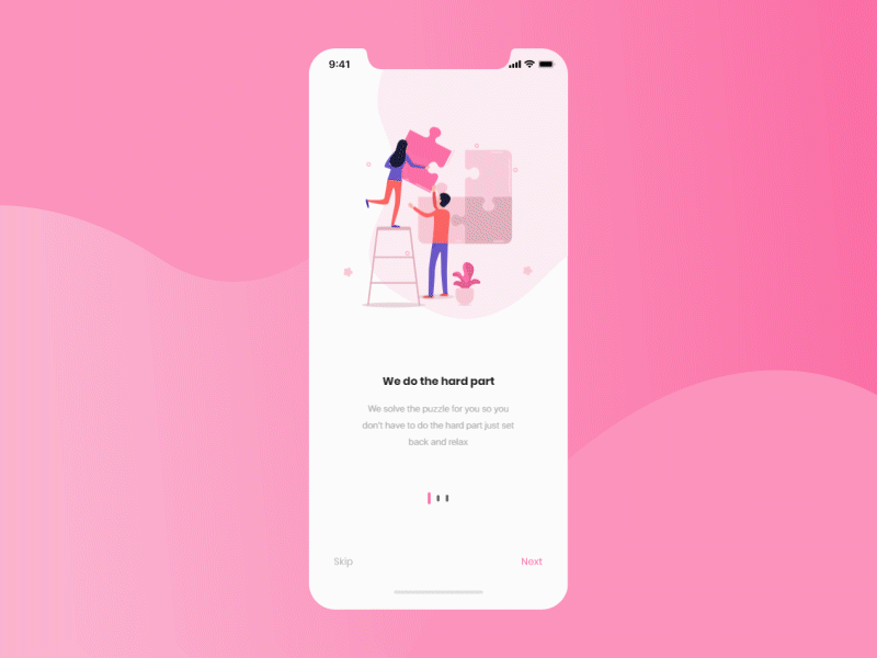 Onboarding Animation for Crunchy