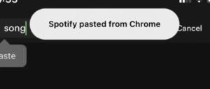 Example of pasting between applications