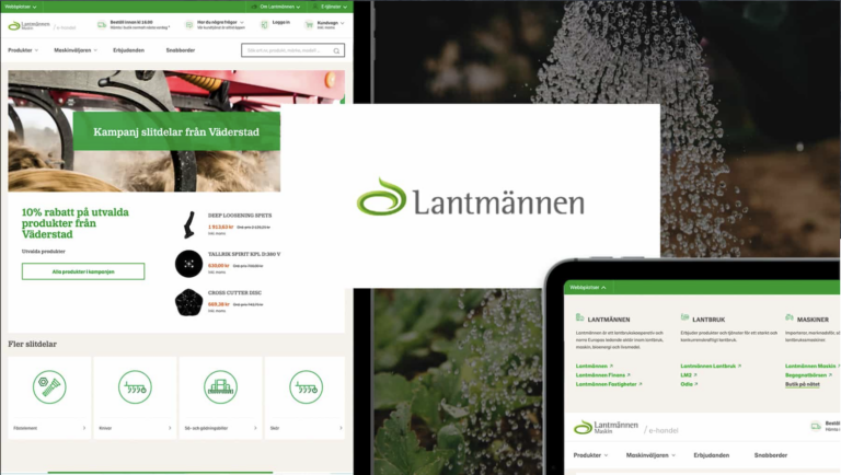 Lantmannen website front page