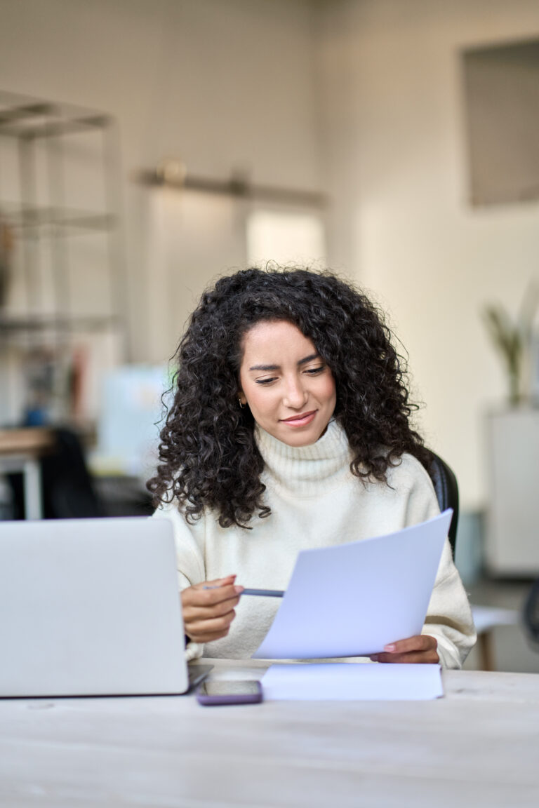 Woman on her laptop