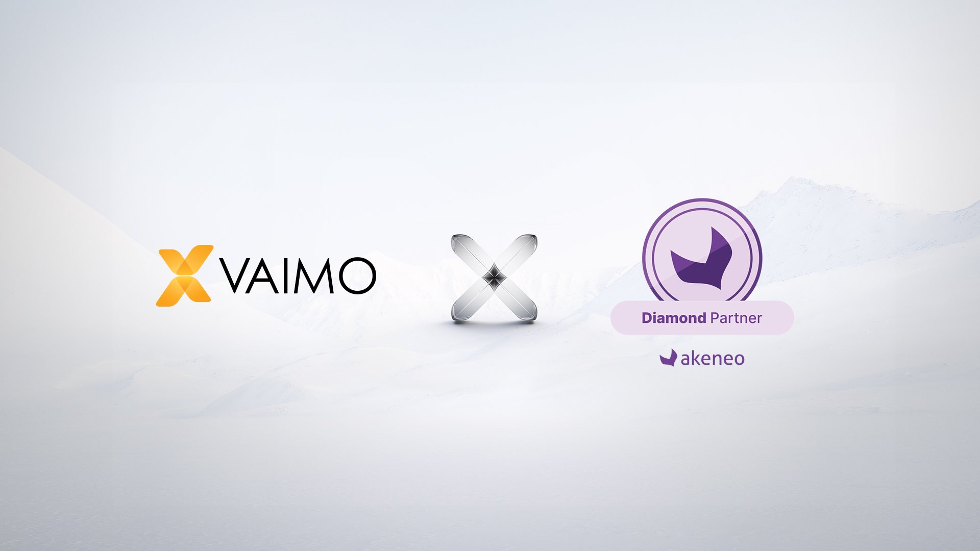 Vaimo logo and Akeneo Diamond partner badge