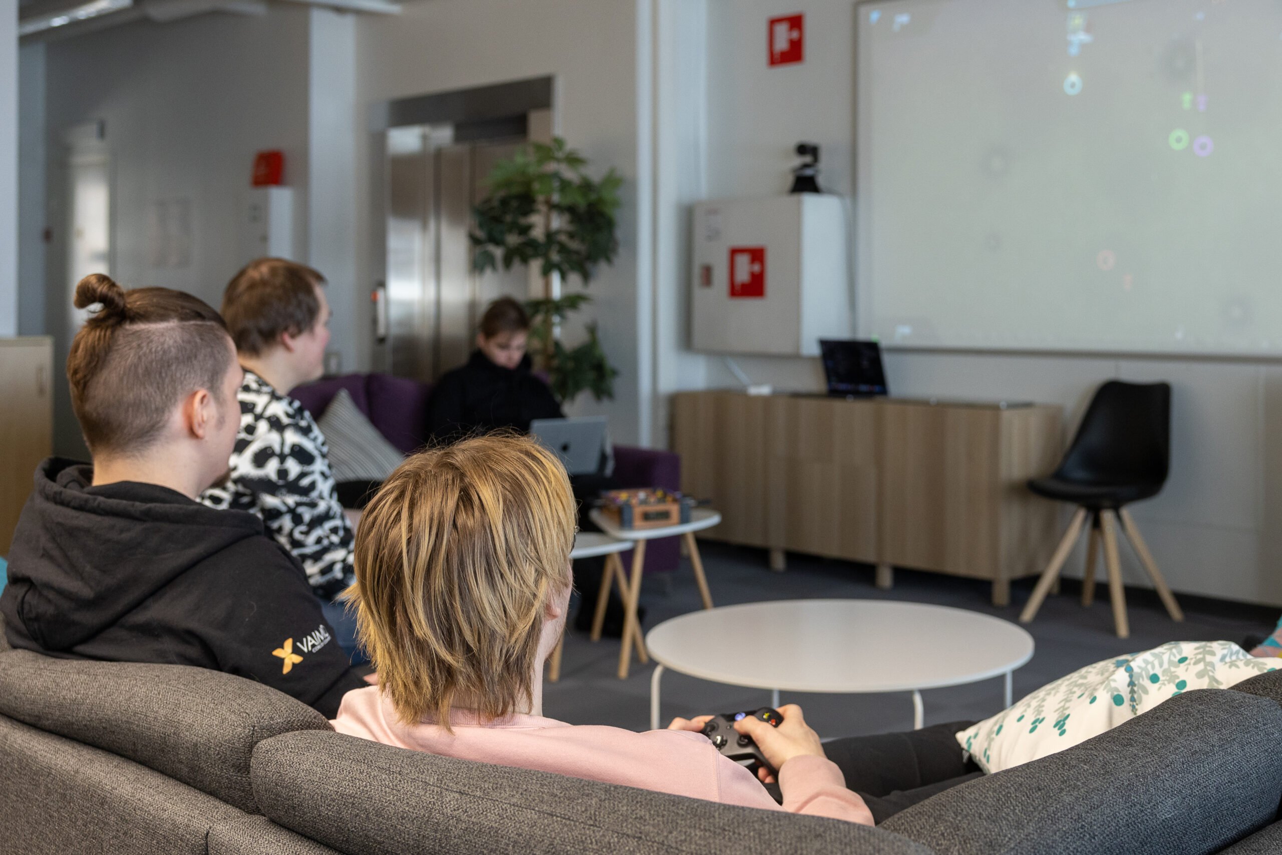 Vaimo employees sitting in the office