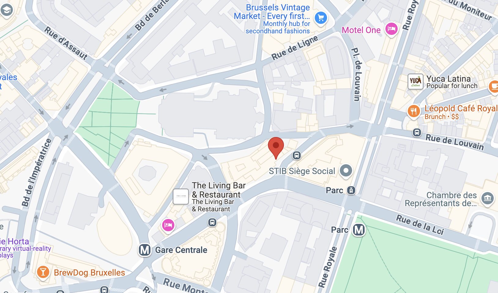 Brussels map