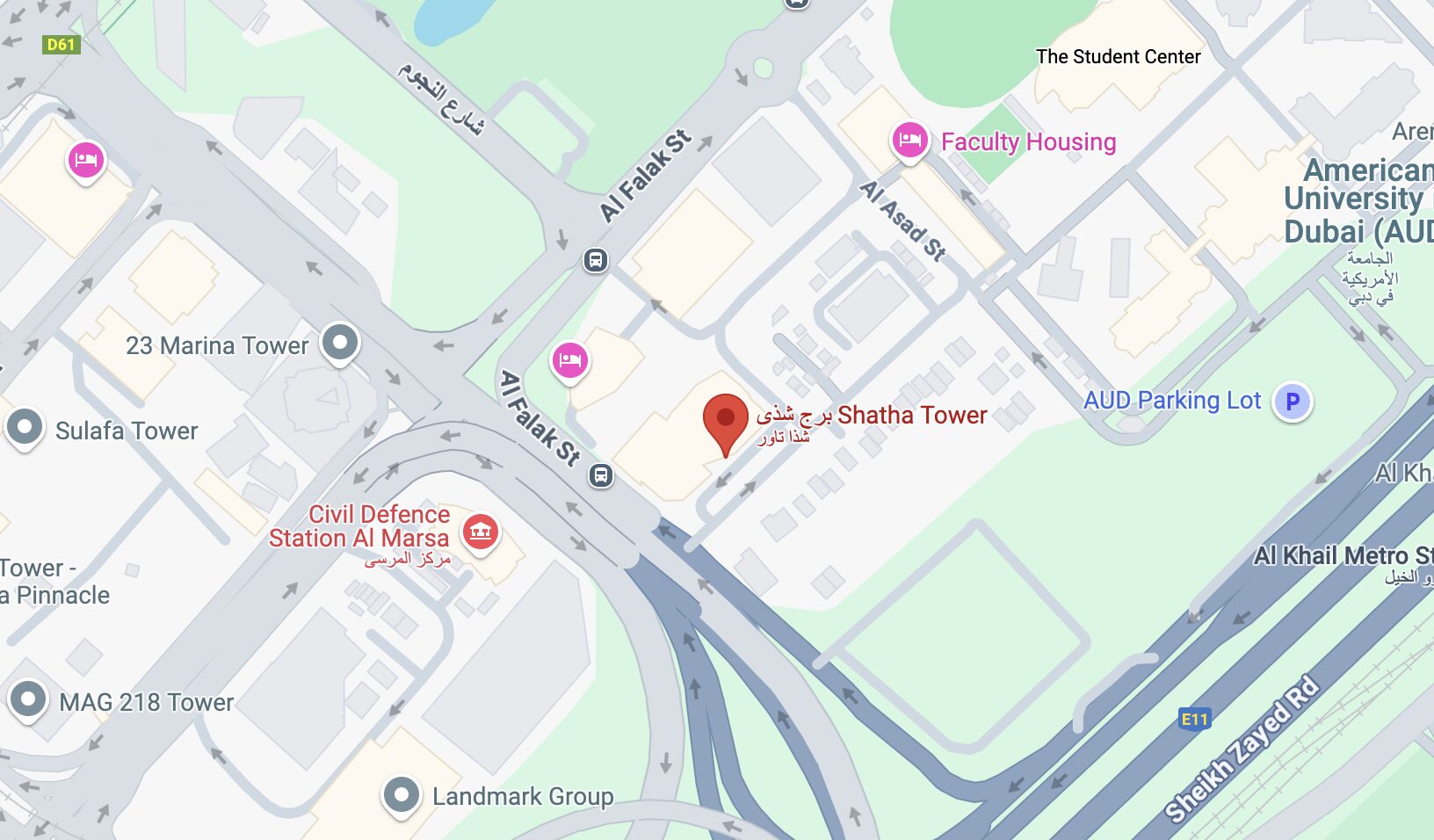 Dubai map