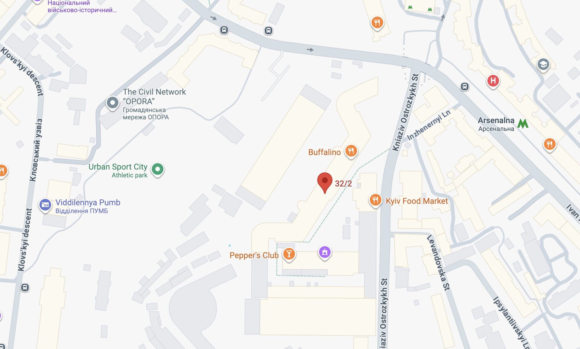 Google map, Ukraine