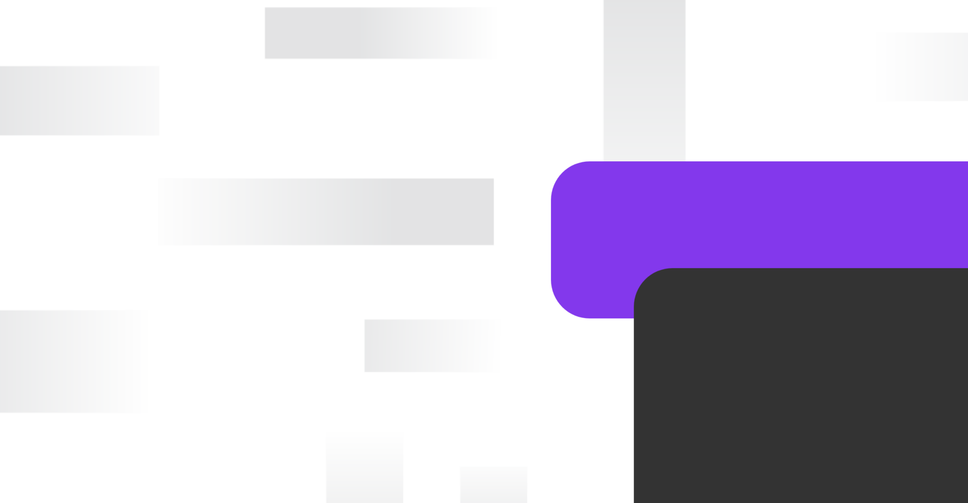 abstract image of rectangles with rounded corners in black, purple