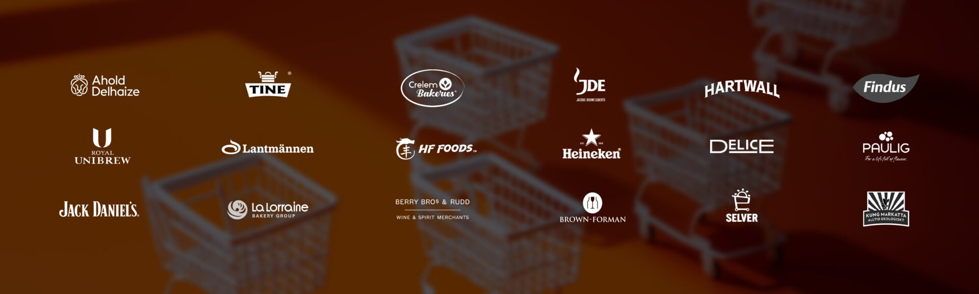 Logos of Vaimo clients