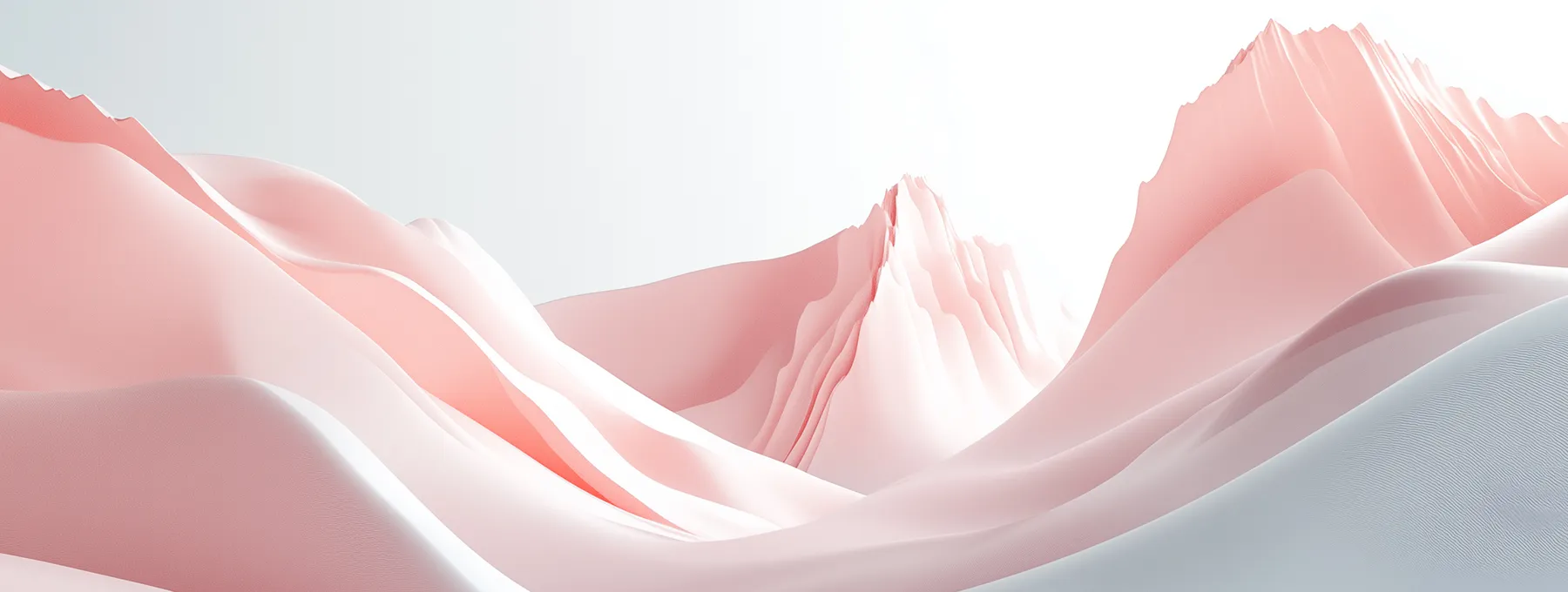 Pink abstract mountains