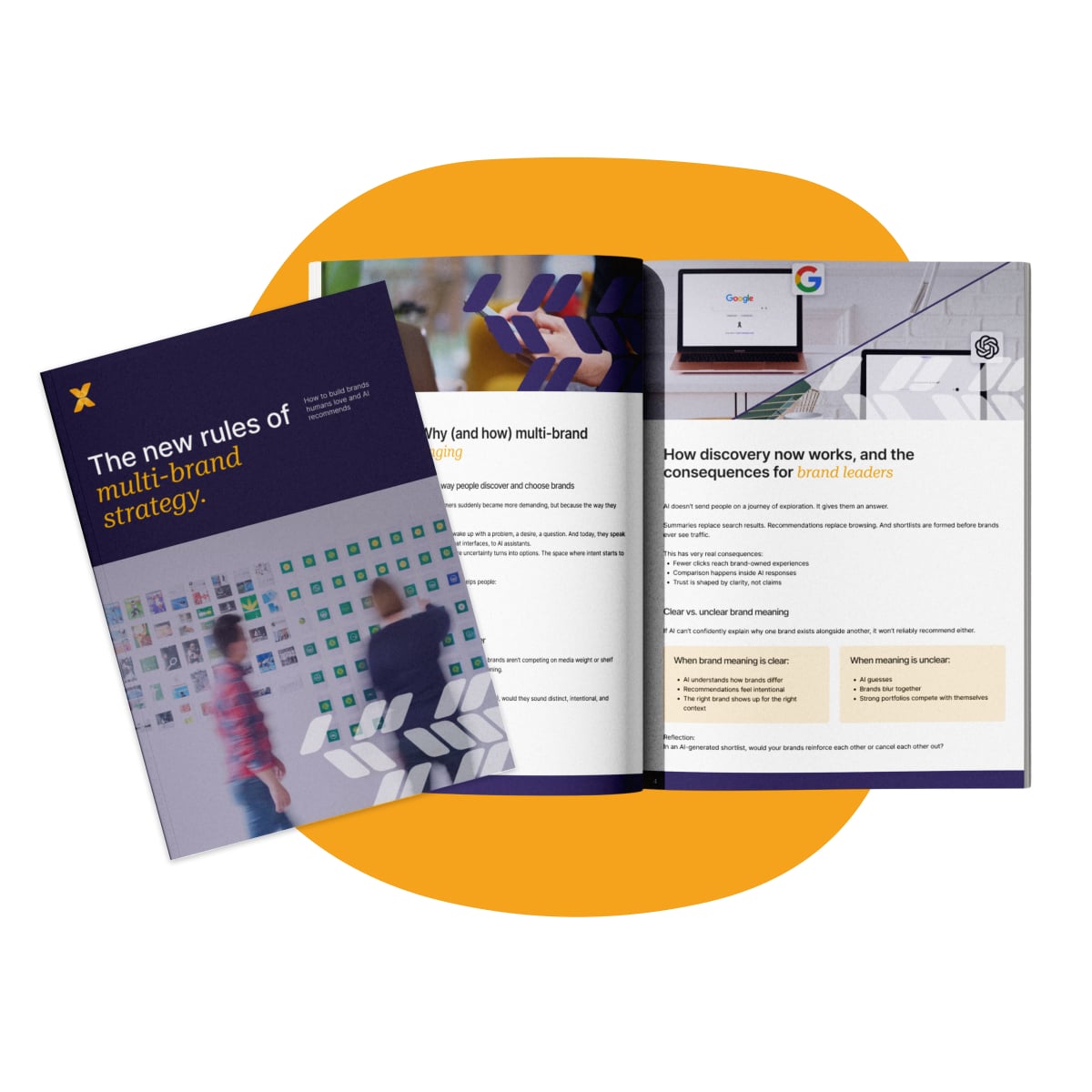 Image with guide cover and open guide